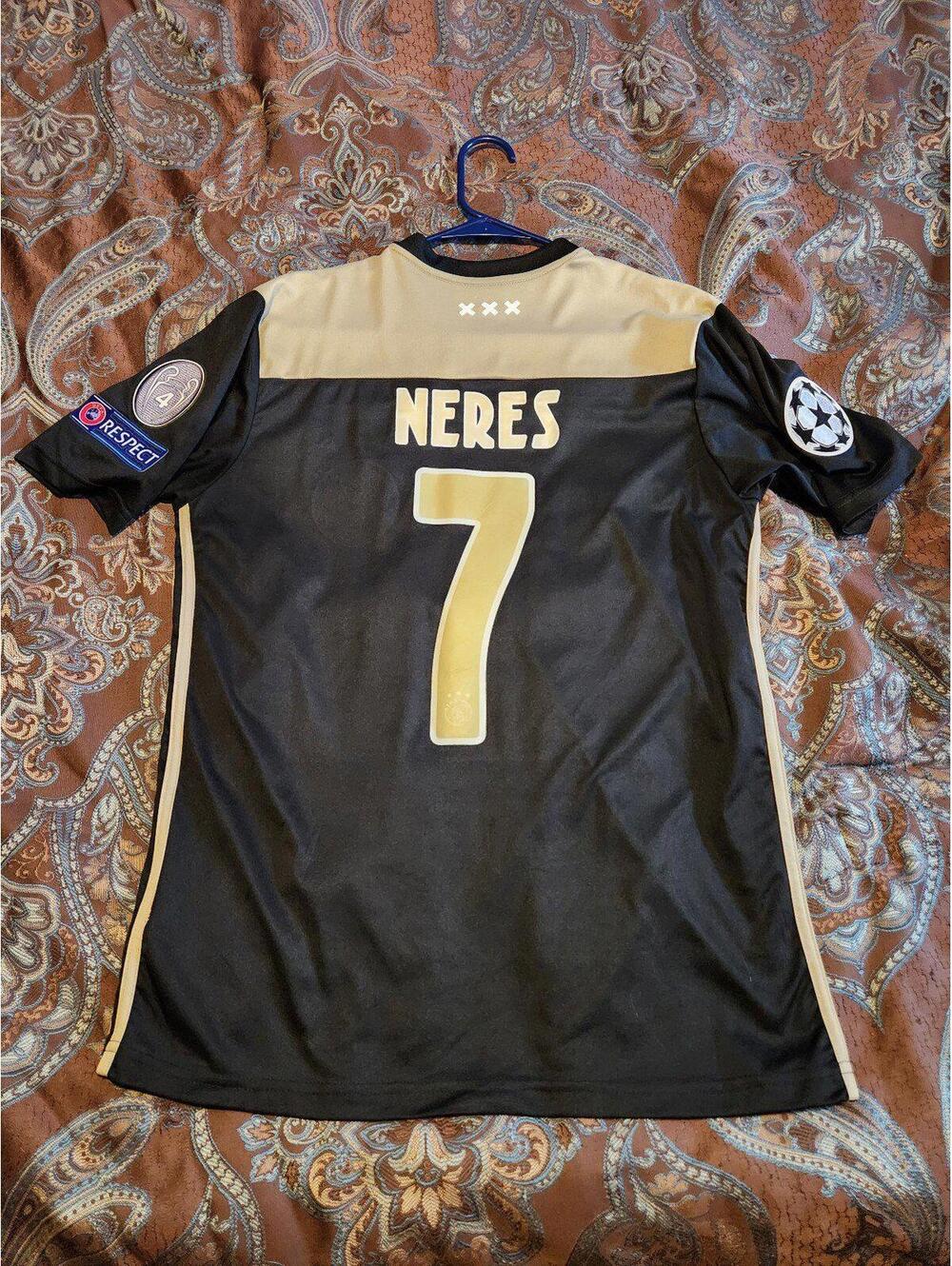 Ajax 2018/2019 Neres Netherlands Holland Away Soccer Jersey Size M